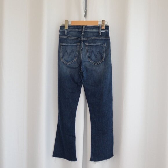 Mother Denim The Hustler Ankle Fray Jeans In Wash On The Edge Sz 24 - Picture 3 of 10